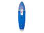 Modrý a biely nafukovací SUP paddleboard s červenými detailmi