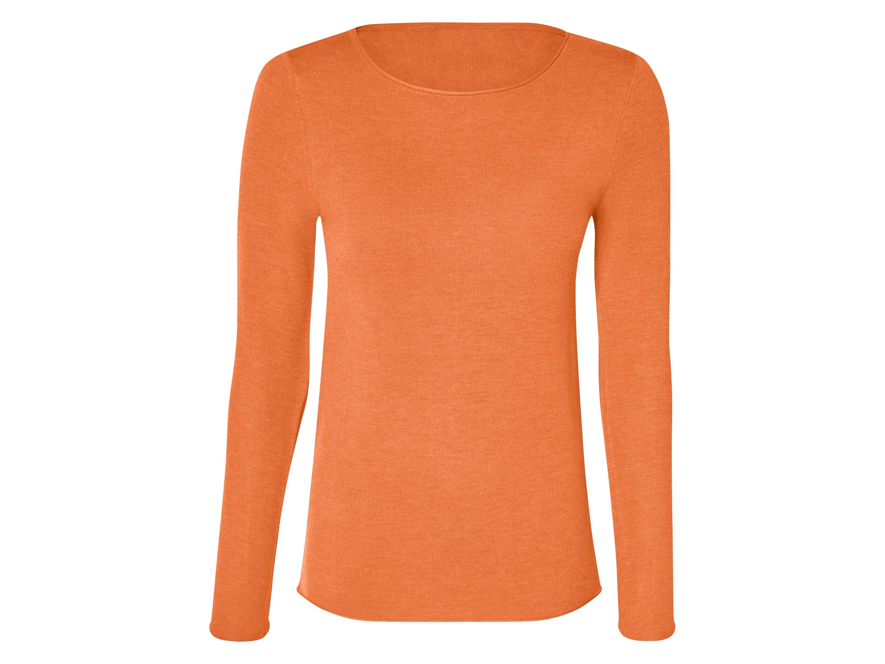 esmara® Dámsky pulóver z jemnej pleteniny (oranžová, XS (32/34))