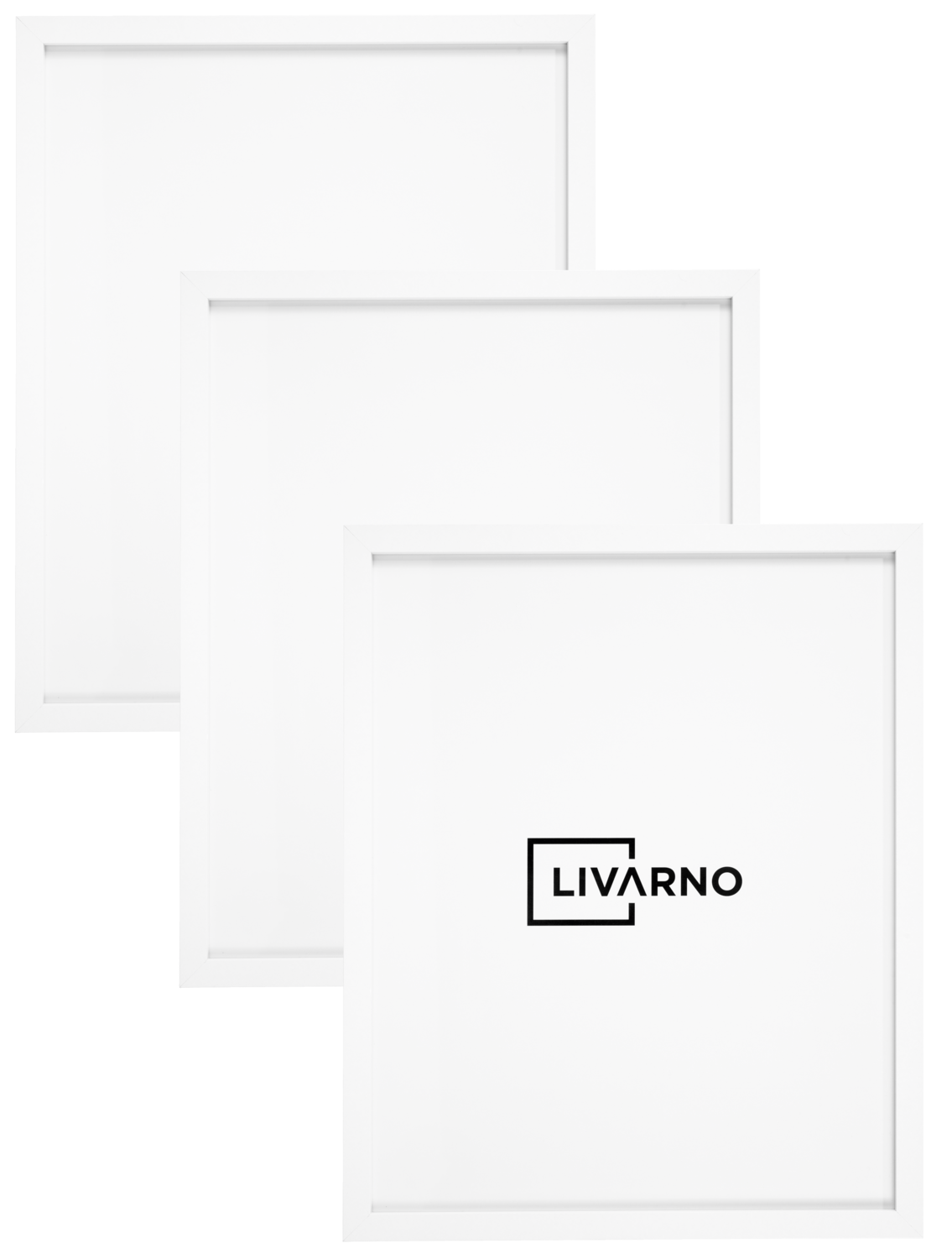 LIVARNO Fotorámik, 40 x 50 cm, 3 kusy (3 kusy, biela)