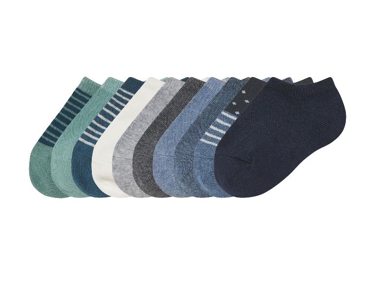 lupilu® Detské členkové ponožky, 10 párov (tyrkysová/modrá/navy, 23/26)