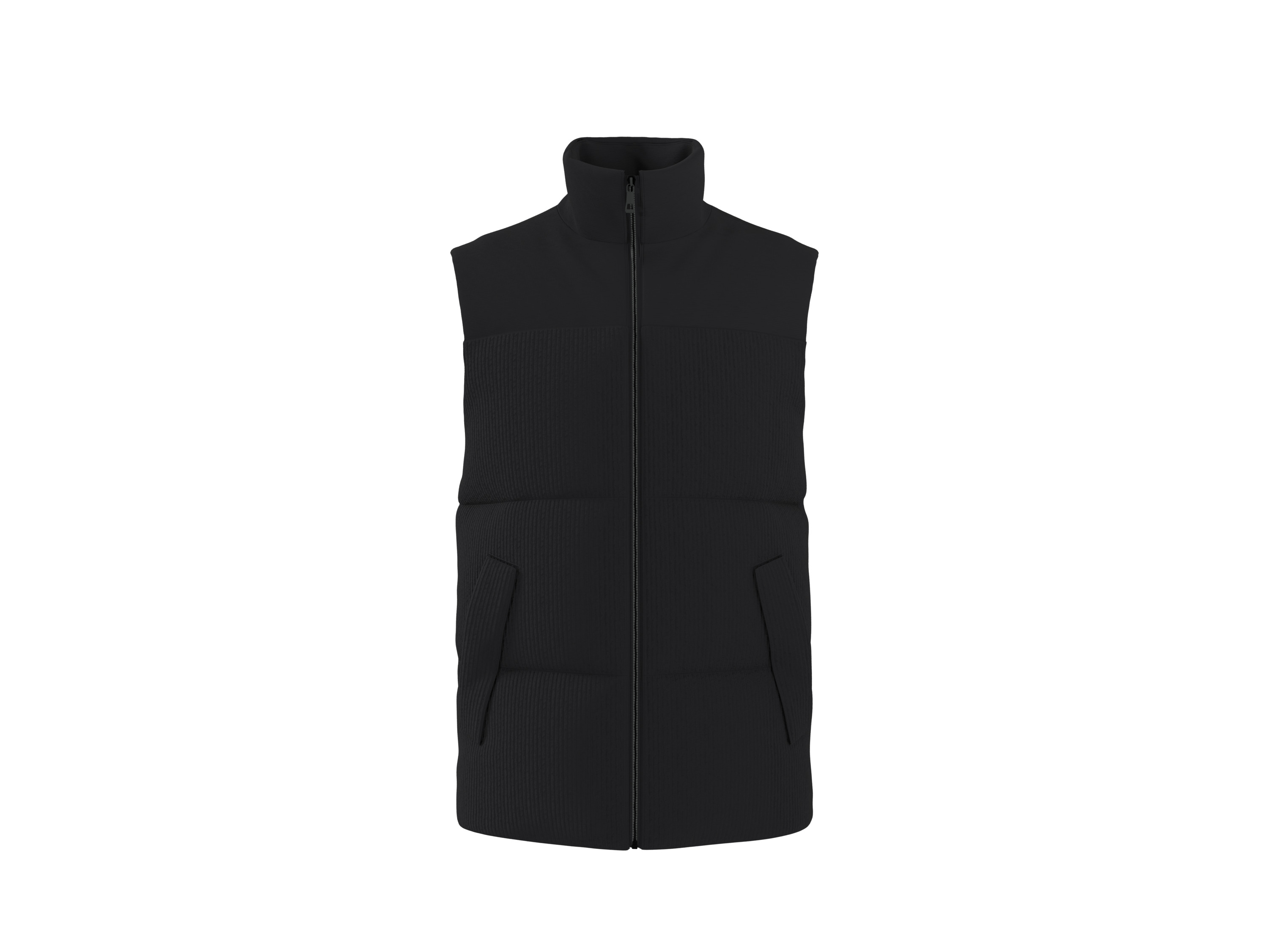 ESMARA MEN Pánska menčestrová vesta (čierna, XL (56/58))