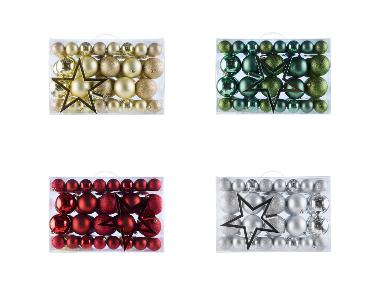 LIVARNO home Ozdoby na vianočný stromček, 69 kusov