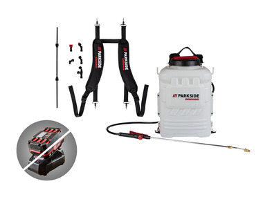 PARKSIDE PERFORMANCE® Aku tlakový postrekovač na chrbát 16 l 20 V PRDSP 20-Li B2 – bez akumulátora