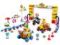 Pretekárska dráha LEGO Super Mario Kart s figúrkami, vozidlami a štartovacím portálom.