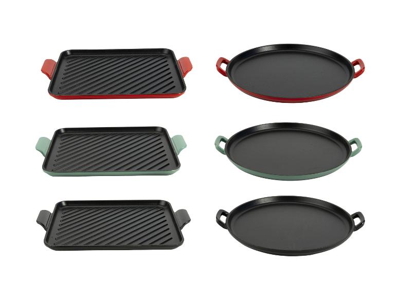 SILVERCREST® Liatinový plech na pizzu/Liatinová grilovacia tácka Premium