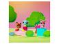 Tri figúrky zvierat Littlest Pet Shop, líška, sova a jeleň, v štylizovanom lesnom prostredí.