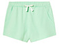 Svetlozelené šortky so šnúrkou na stiahnutie.