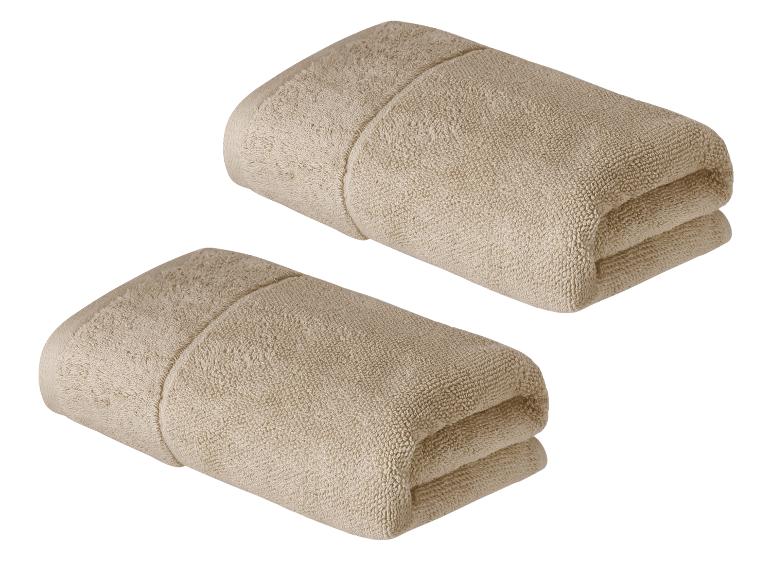 Livarno home Froté uterák, 50 x 100 cm, 2 kusy
