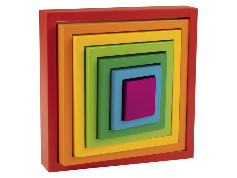 Prejsť na zobrazenie na celú obrazovku: Playtive Drevená dúhová Montessori hračka – obrázok 2