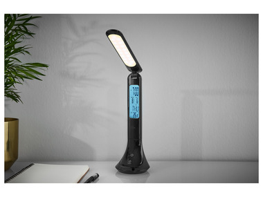 LIVARNO home Aku stolná lampa s hodinami