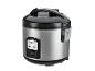 Strieborno-čierny ryžovar SilverCrest s rukoväťou a tlačidlami