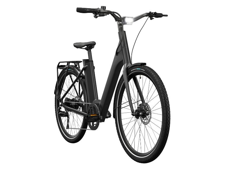Crivit Mestský elektrobicykel s prehadzovačkou Shimano Cues Y.3 (čierna)