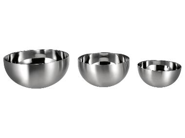 SILVERCREST® Súprava mís z nehrdzavejúcej ocele Premium, 3-dielna