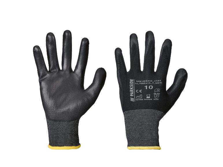 Parkside® Dámske/Pánske pracovné rukavice, 3 páry (Midi Flex, 10)