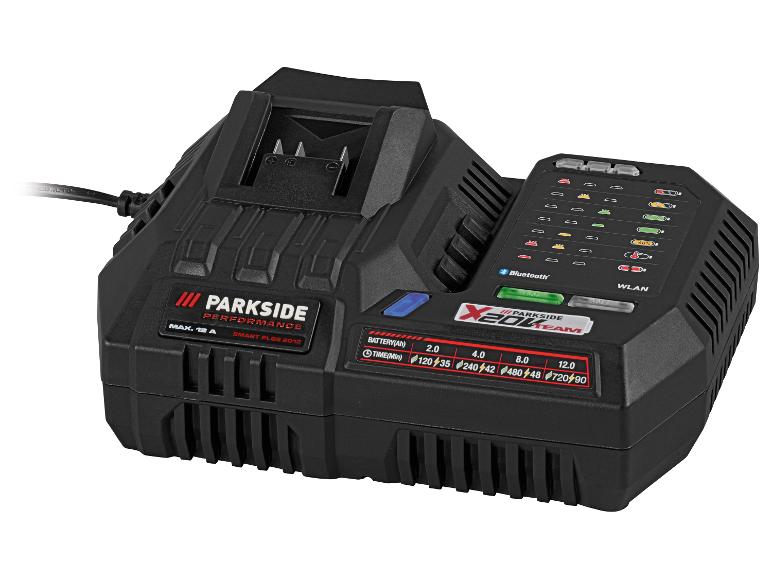 Parkside Performance® Aku rázový uťahovák Pdssap 20-Li D3 + Smart nabíjačka akumulátora 20 V/12 A + Smart akumulátor 20 V/4 Ah