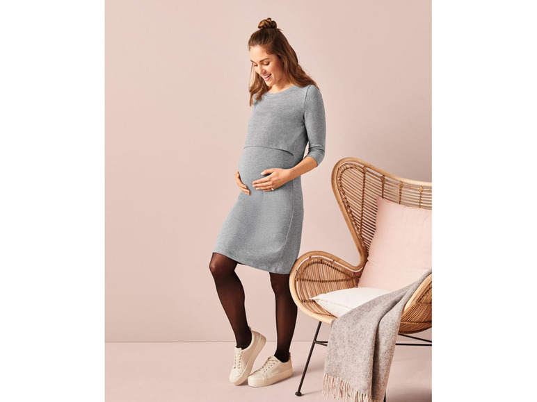 Prejsť na zobrazenie na celú obrazovku: esmara® Dámske tehotenské šaty s 3/4 rukávmi – obrázok 3