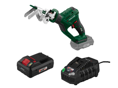 PARKSIDE® Aku píla na konáre PASA 20-Li D3 + Smart akumulátor 20 V/4 Ah + Rýchlonabíjačka akumulátora 20 V/4,5 A