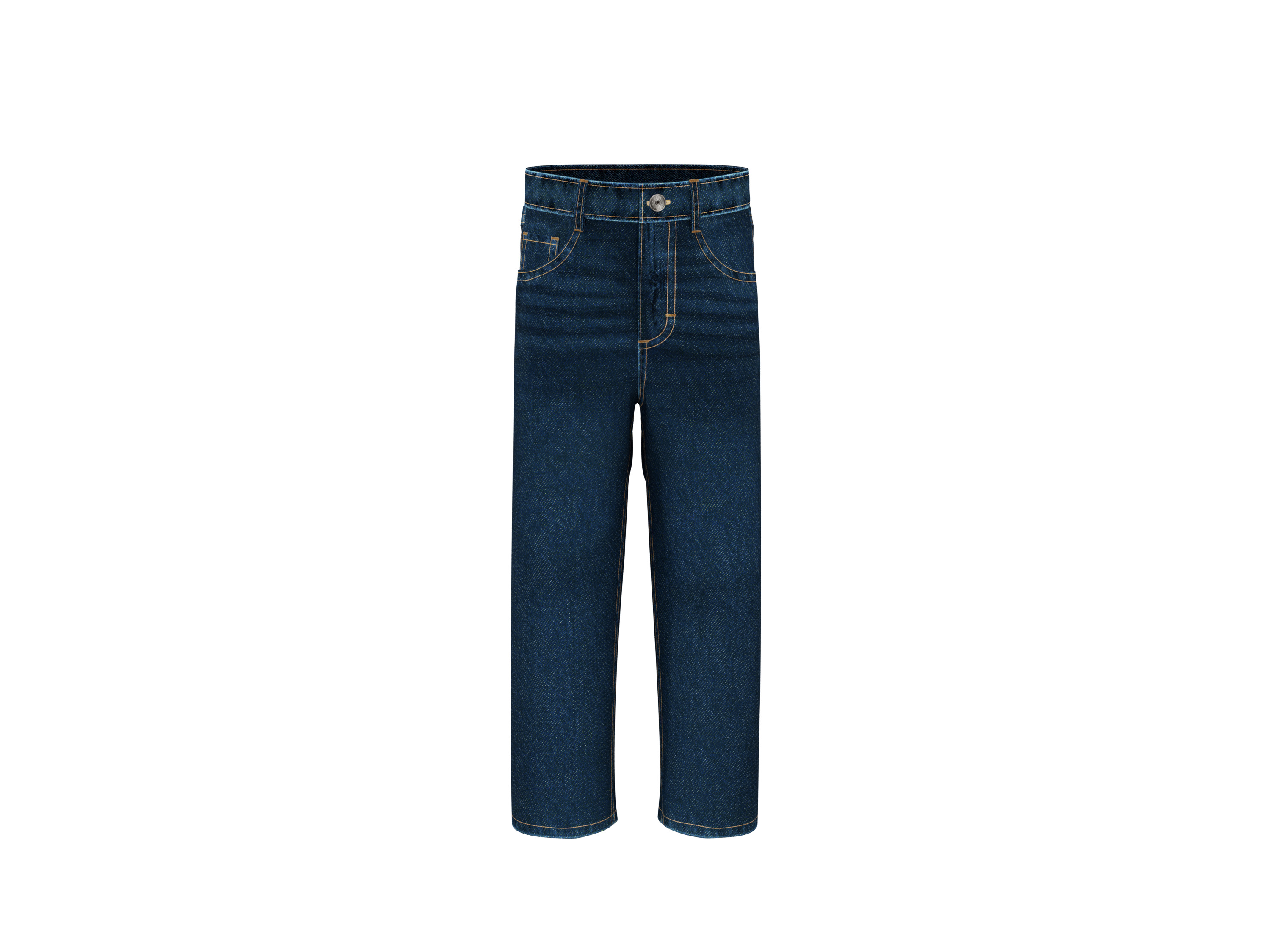 LUPILU® Detské rifle „Relaxed Fit“ (tmavomodrá, 98)