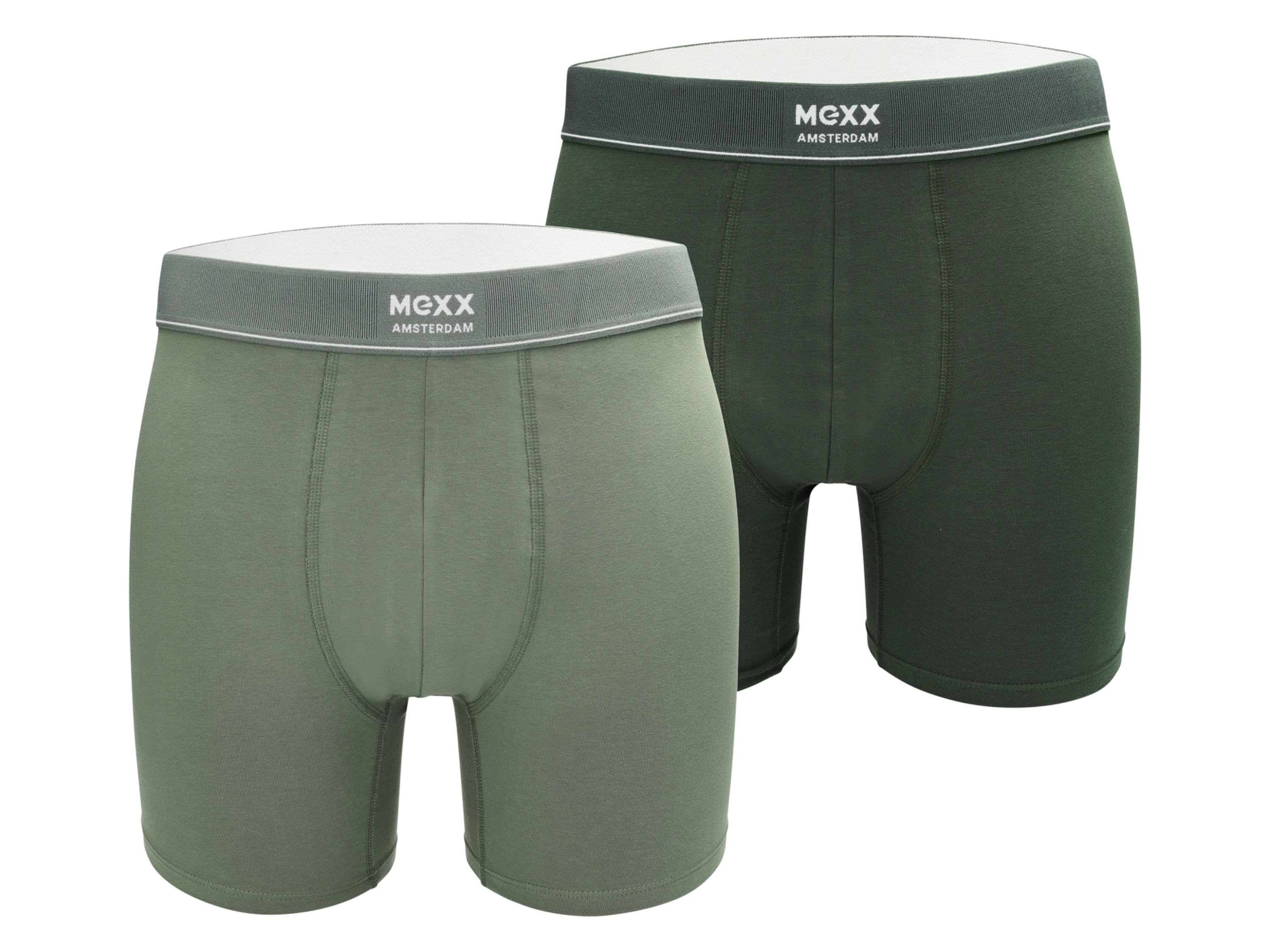 MEXX Pánske boxerky, 2 kusy (tmavozelená/zelená, XL)