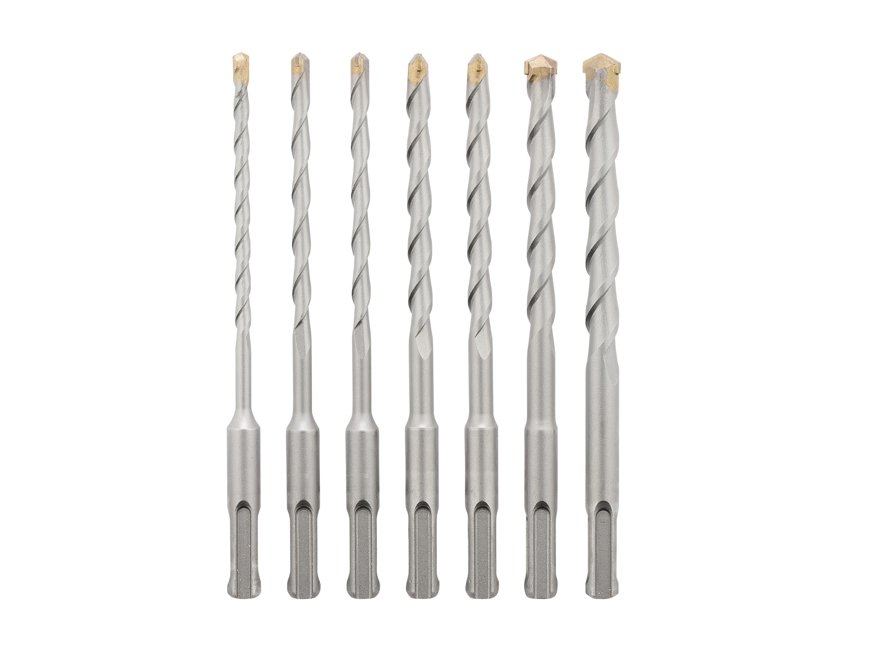 PARKSIDE® SDS plus vrtáky/sekáče (súprava vrtákov SDS Plus, 7-dielna)