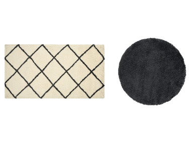 LIVARNO home Koberec s dlhým vlasom, 80 x 150 cm/Ø 100 cm