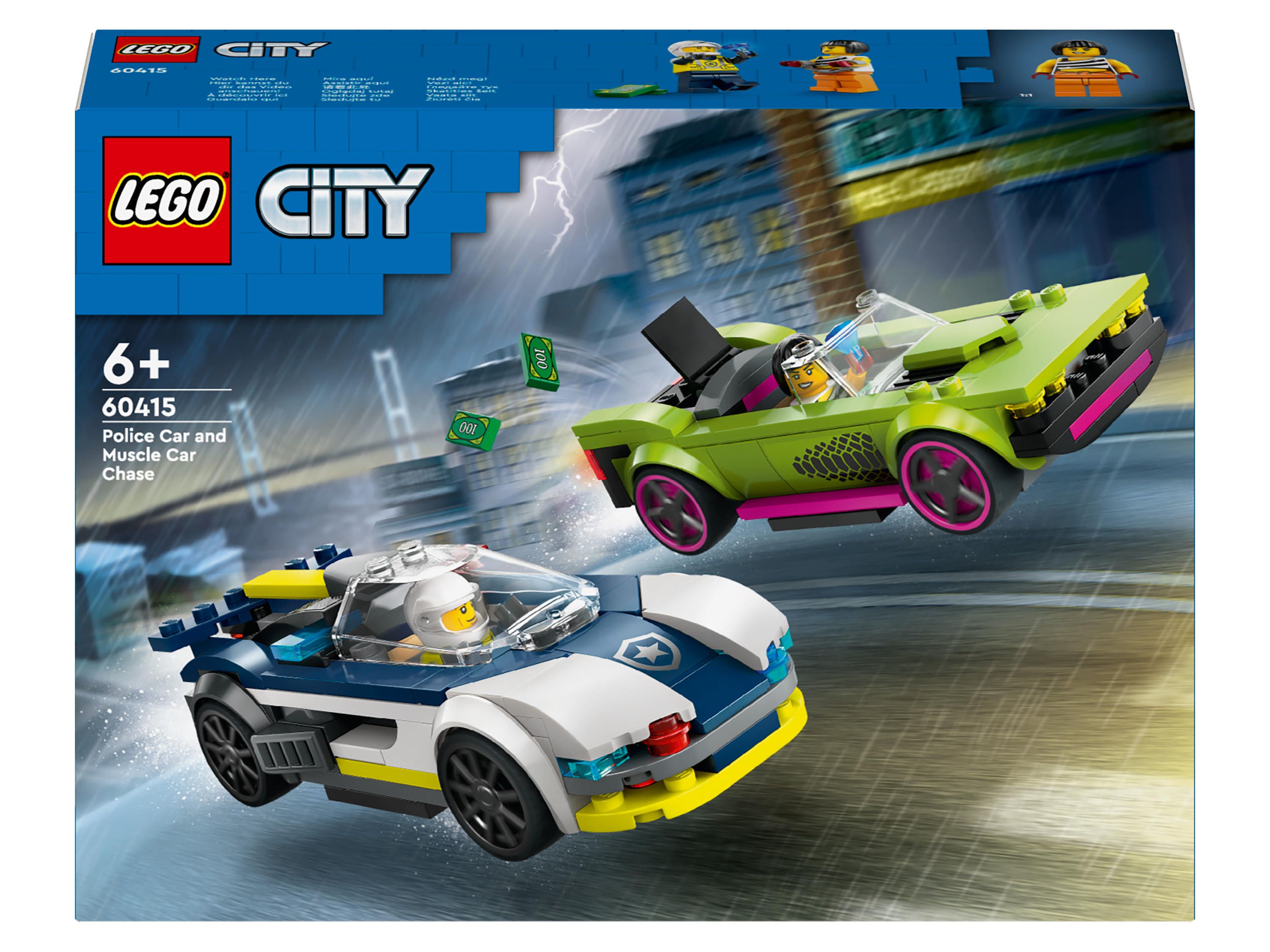 LEGO® City 60415 Naháňačka policajného auta a športiak