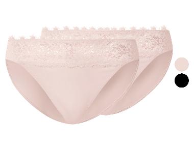 esmara® Dámske nohavičky s čipkou, 2 kusy