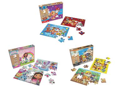 SPINMASTER Detské drevené puzzle 3 v 1