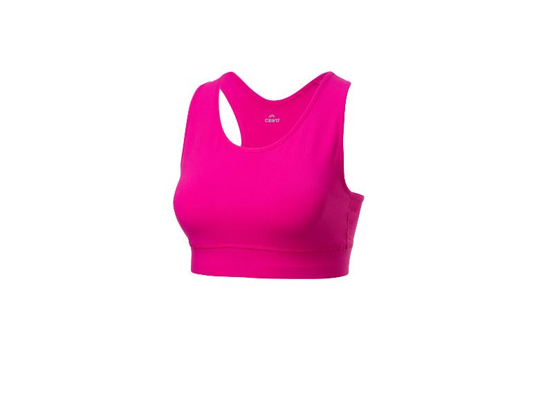 Růžový športový top Crivit, fitness tielko.