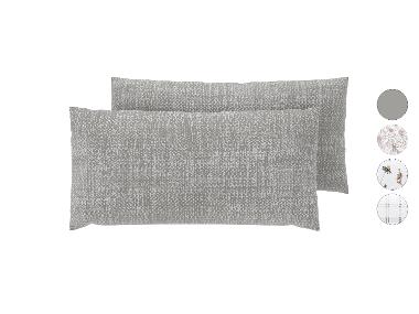 LIVARNO® Obliečka na vankúš z jemného flanelu, 80 x 40 cm, 2 kusy
