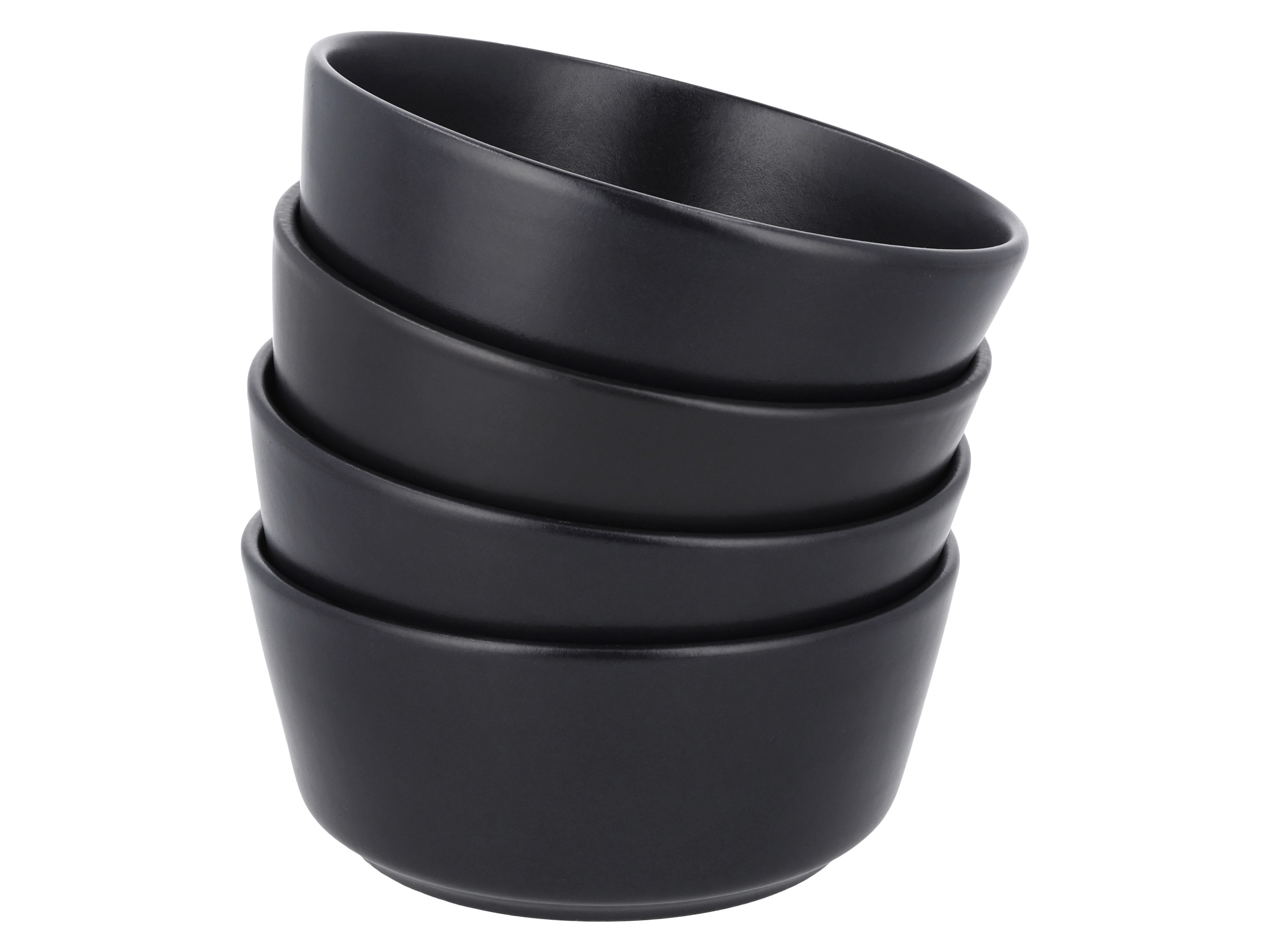 SILVERCREST® Taniere/Misky, 4 kusy (miska, čierna)