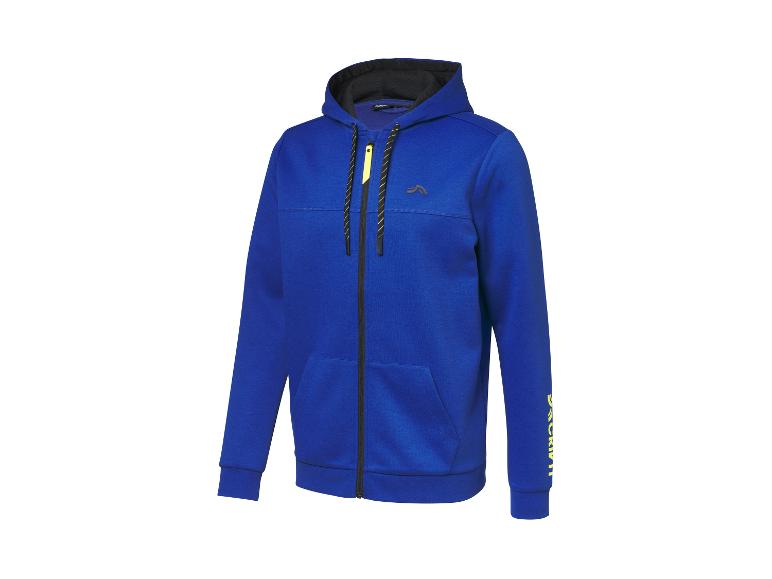 Jack Wolfskin pánska modrá mikina s kapucňou.