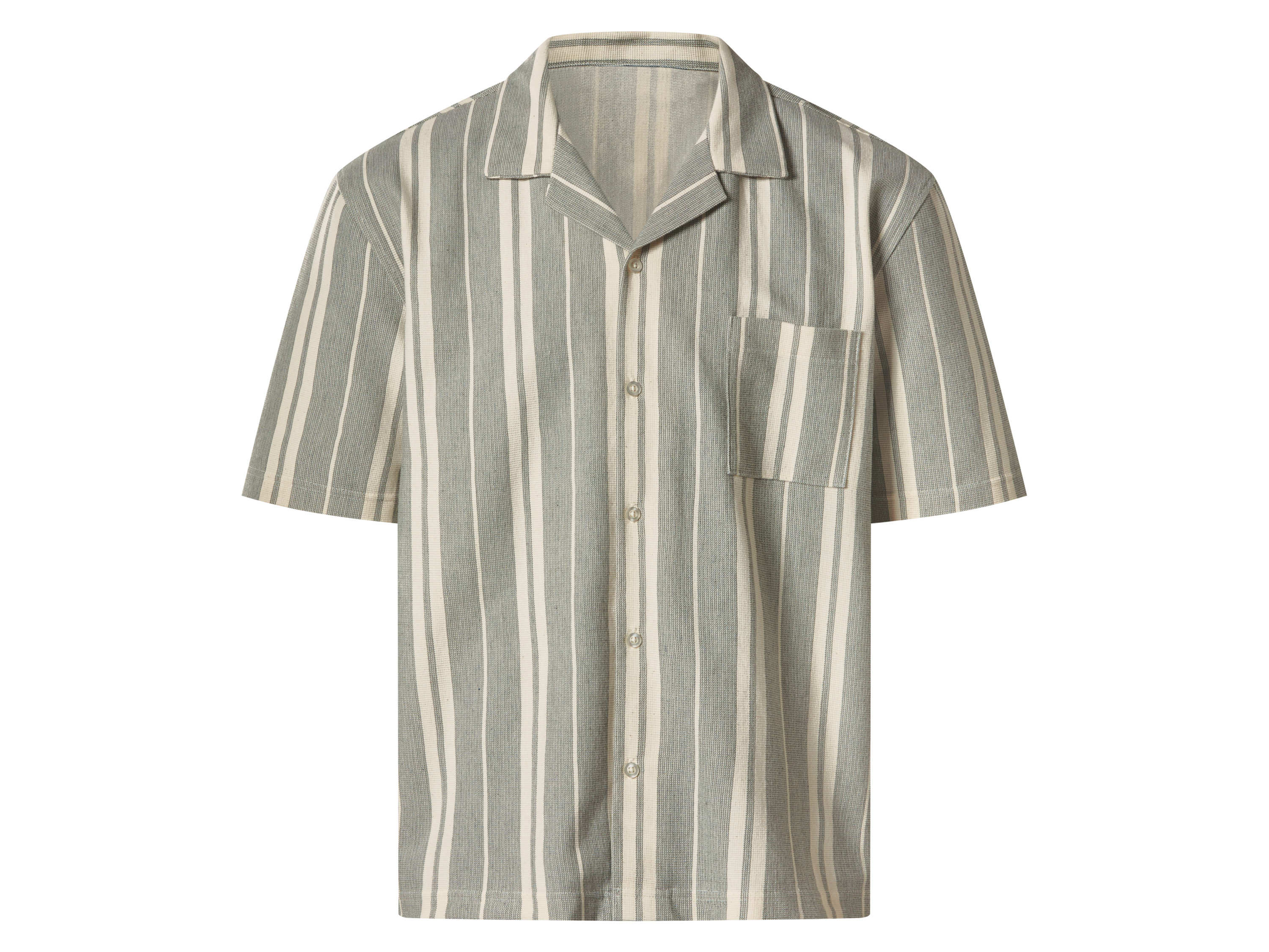 esmara Men Pánska košeľa (zelená/biela, XL (56/58))