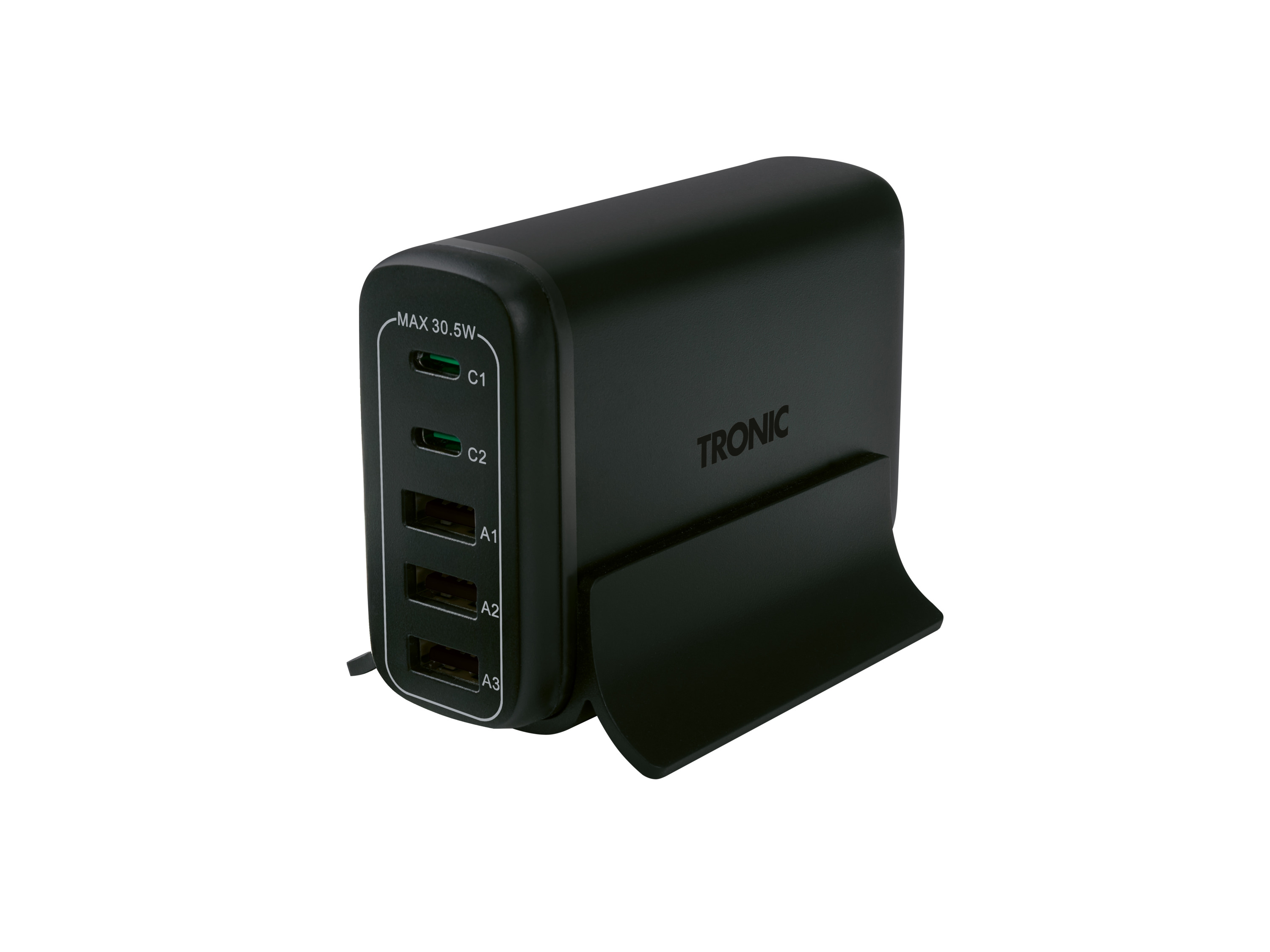 TRONIC® USB nabíjačka 2x USB-C (čierna)