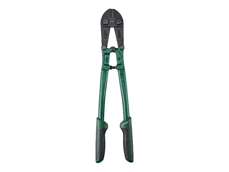 Zelené nožnice na skrutky Parkside s čiernymi rukoväťami