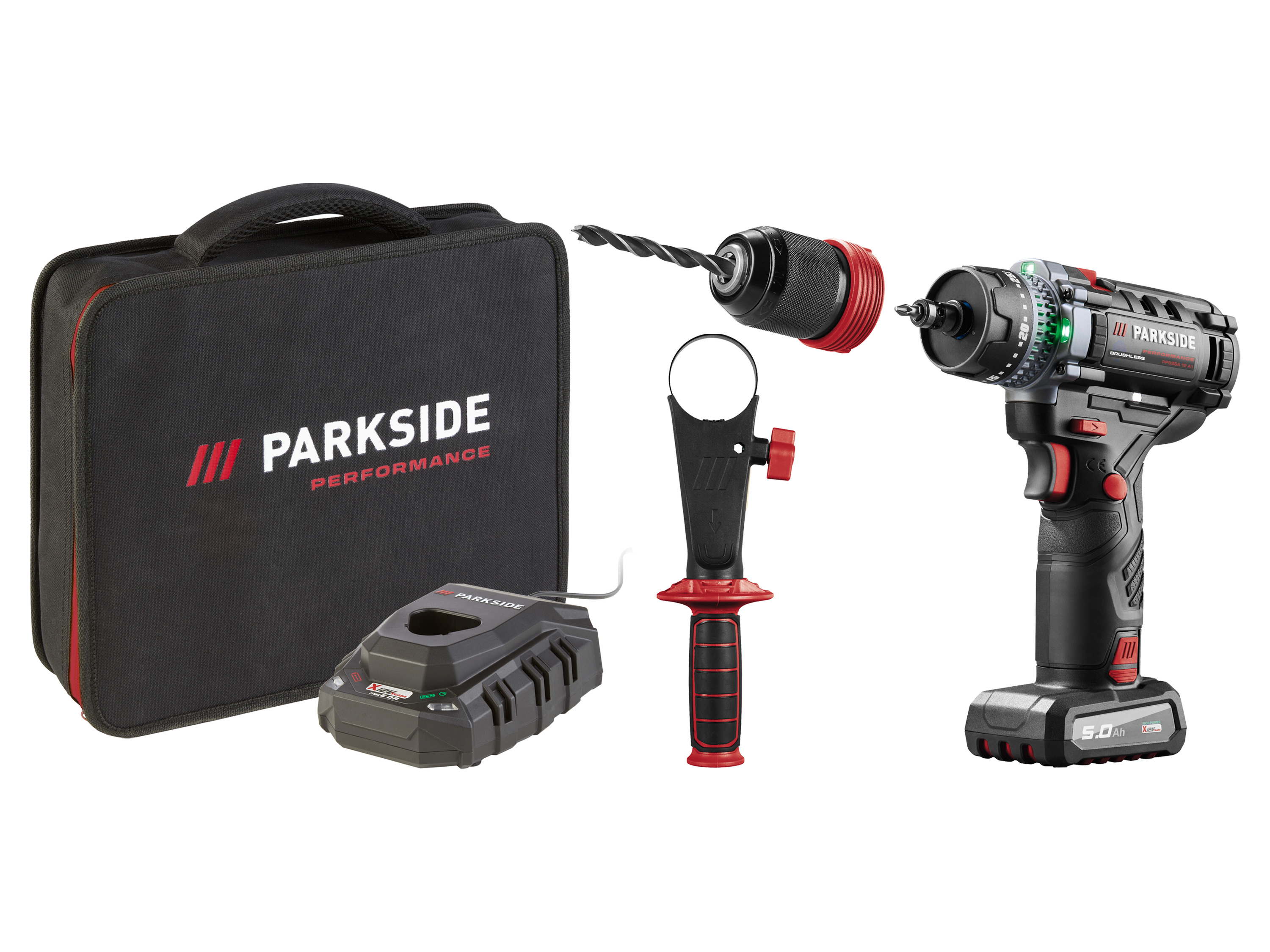 PARKSIDE PERFORMANCE® Aku vŕtací skrutkovač s príslušenstvom 12 V PPBSSA 12 A1
