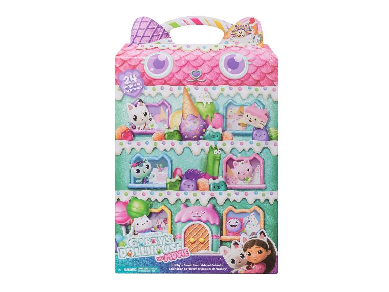 Adventný kalendár Gabby's Dollhouse Sweet Treat s 24 prekvapeniami.