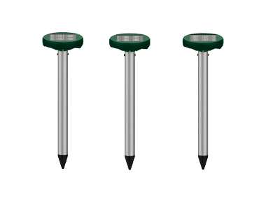 PARKSIDE® Solárny odpudzovač krtkov PSMS 1 A1, 3 kusy