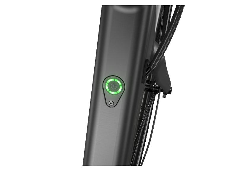 Crivit Mestský elektrobicykel s prehadzovačkou Shimano Cues Y.3 (čierna)
