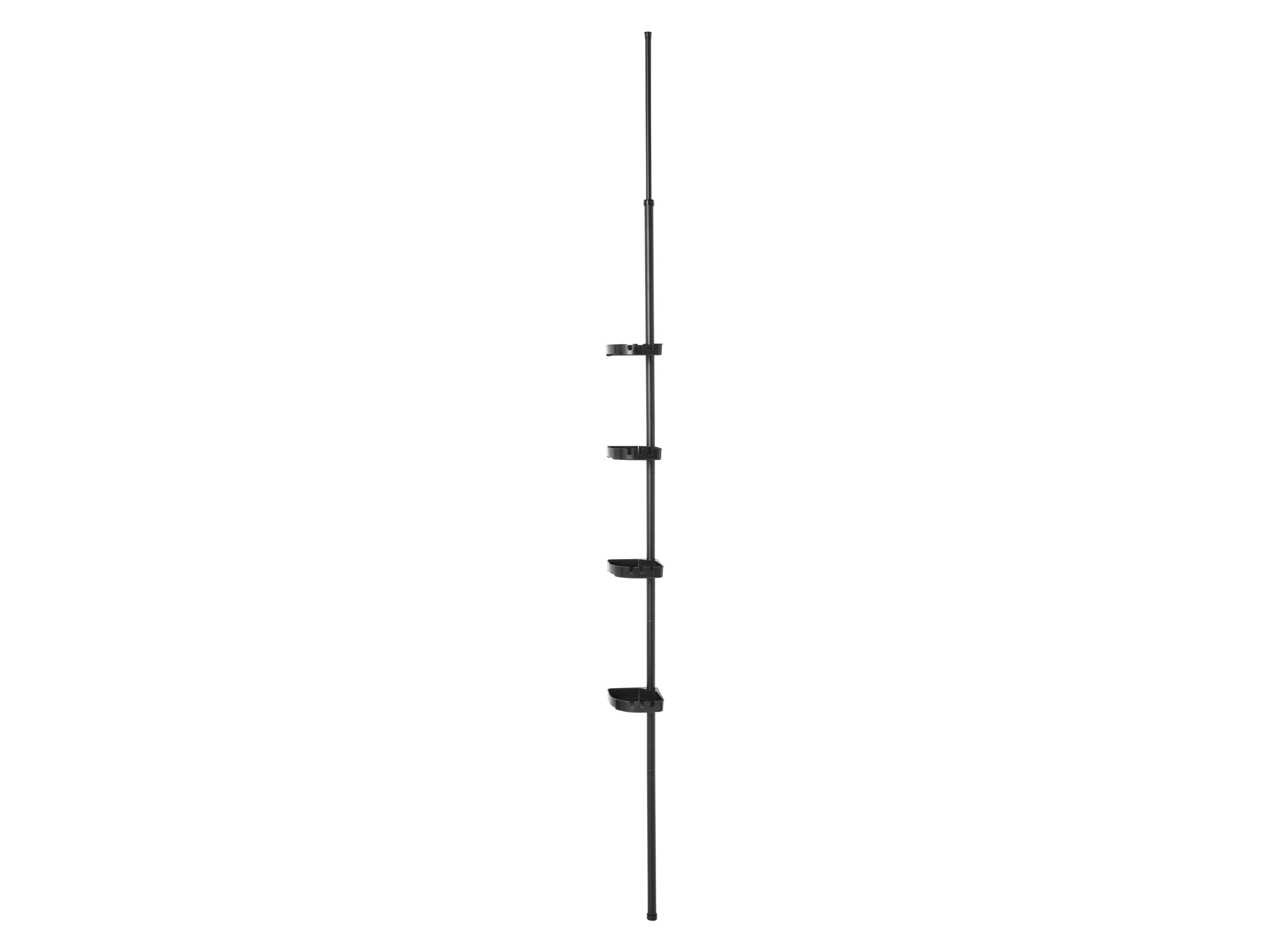 LIVARNO® Teleskopický regál do kúpeľne (čierna)