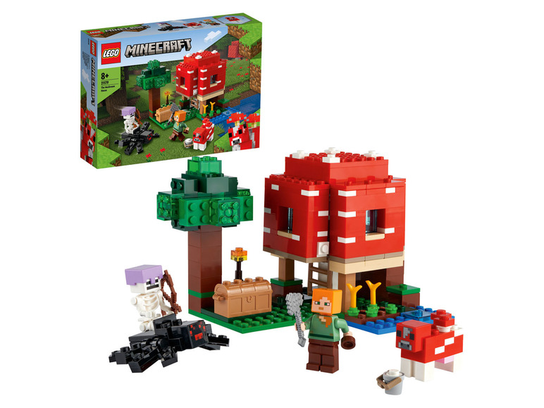 Prejsť na zobrazenie na celú obrazovku: Lego Minecraft 21165 Včelia farma/21171 Konská stajňa/21178 Líščí domček/21179 Hubový domček – obrázok 2