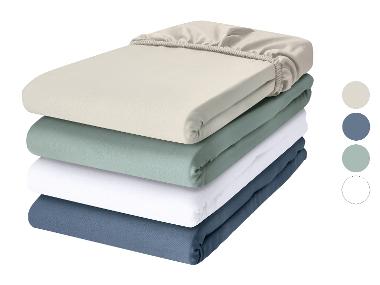 LIVARNO® Napínacia plachta z bavlneného saténu, 140 – 160 x 200 cm