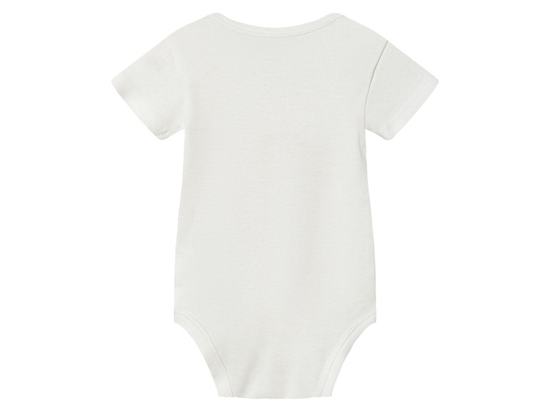 Biele body pre bábätká s krátkymi rukávmi.