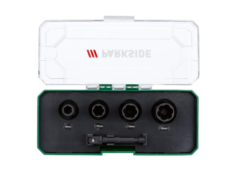 Sada nástrčných kľúčov Parkside: 8, 10, 12 a 15 mm.