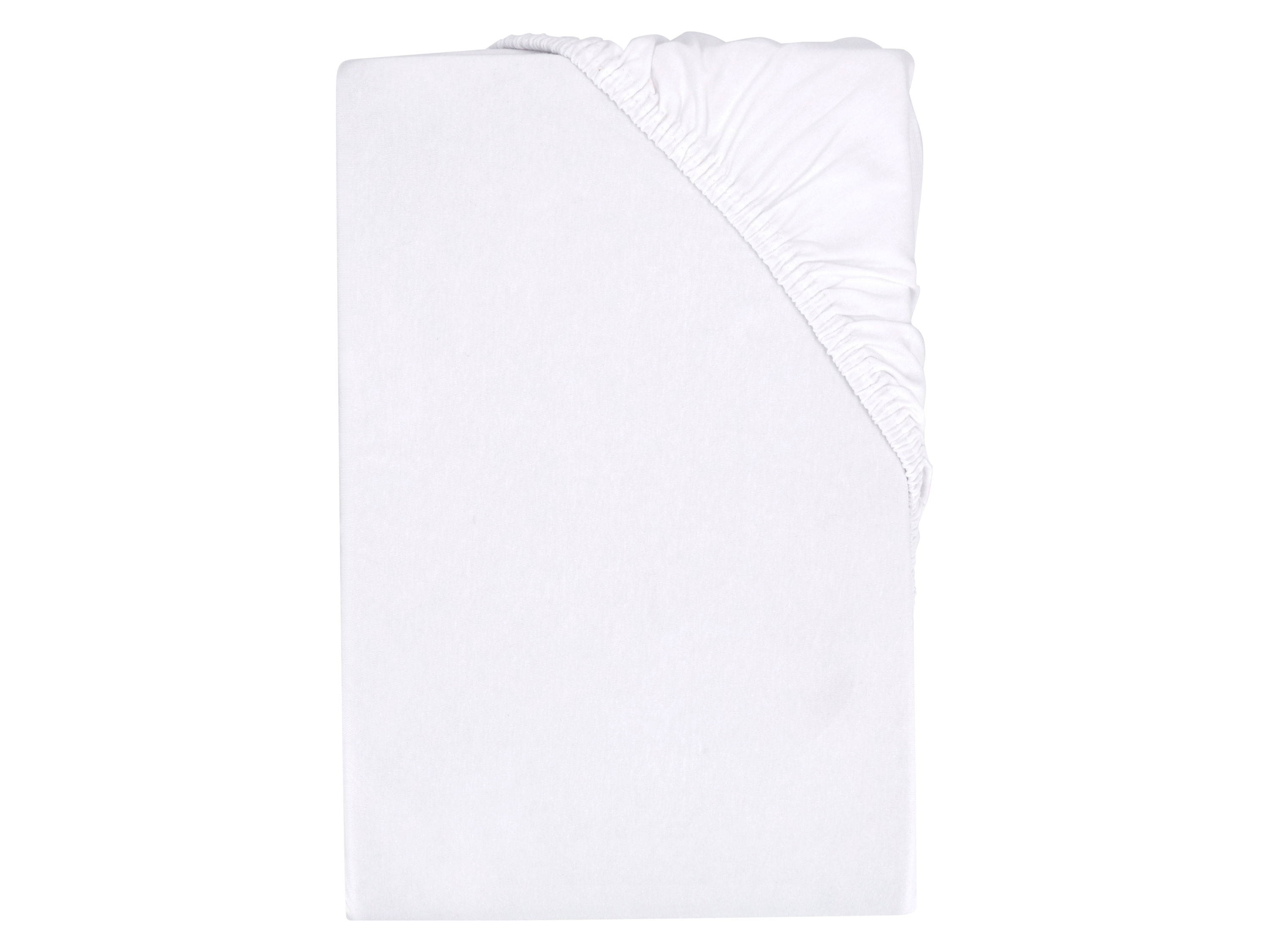 LIVARNO home Bi-elastická napínacia plachta na boxstringovú posteľ, 180 – 200 x 200 cm (biela)