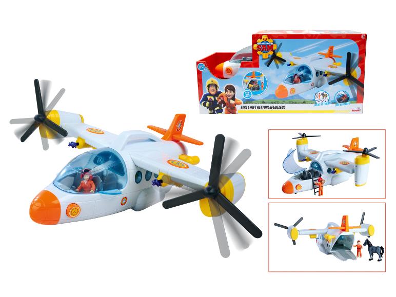 Simba Fireman Sam záchranné lietadlo Fire Swift s figúrkami a doplnkami.