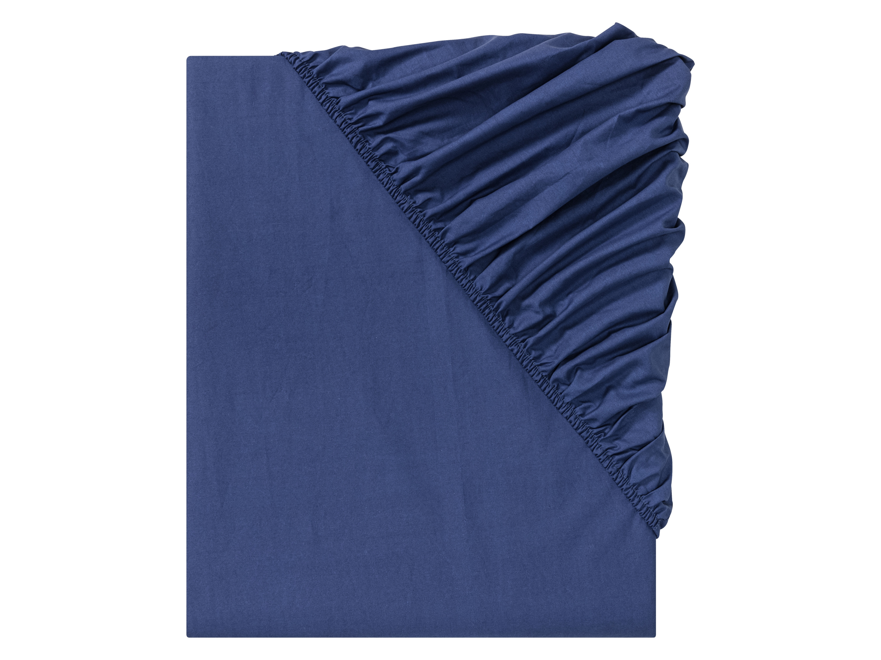 LIVARNO home Perkálová napínacia plachta, 90 - 100 x 200 cm (90 – 100 x 200 cm, navy modrá)
