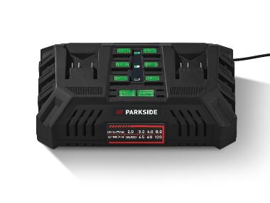 PARKSIDE® Dvojitá rýchlonabíjačka 20 V/2 x 4,5 A PDSLG 20 B2