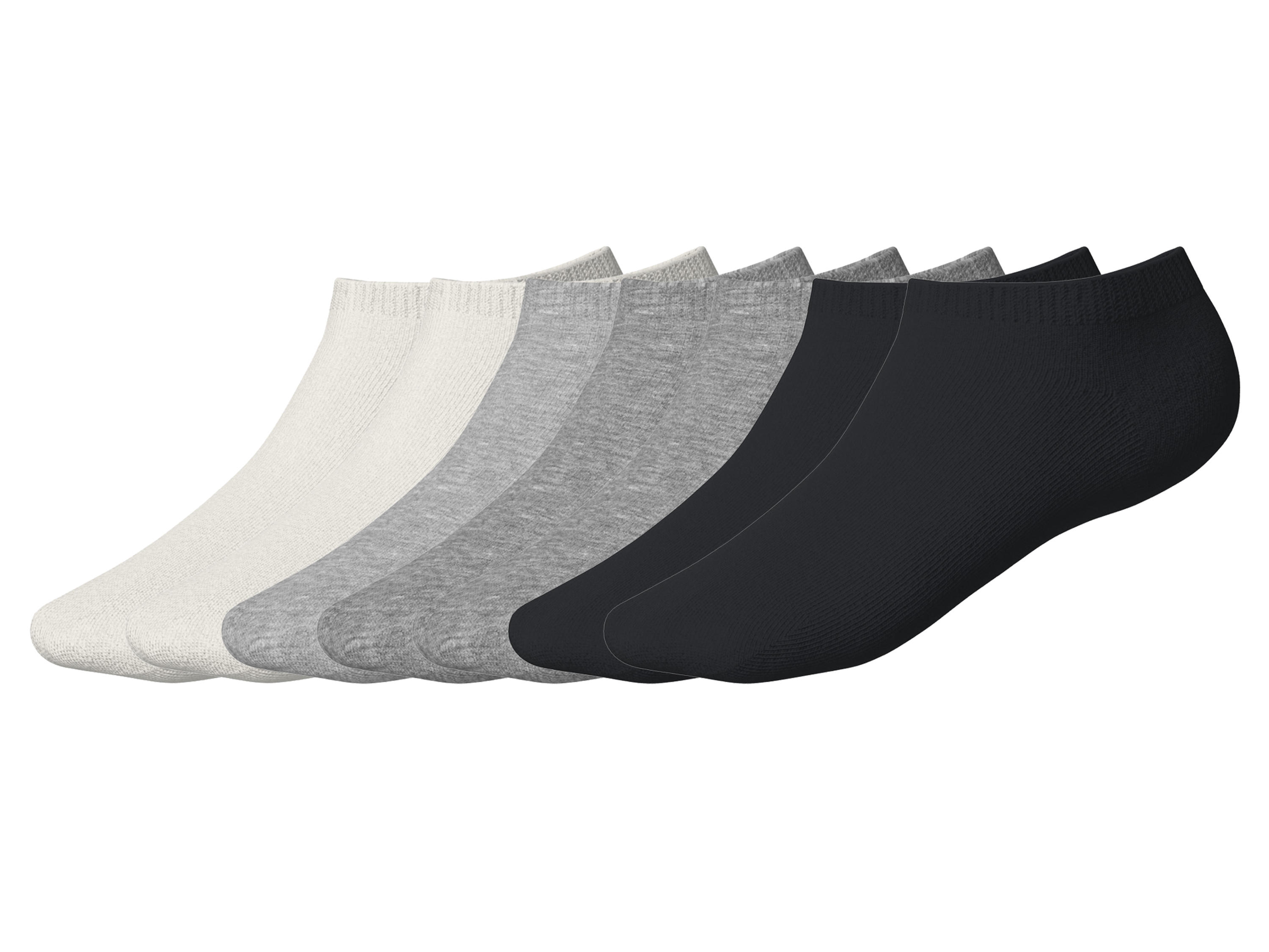 lupilu® Detské ponožky, 7 párov (sivá/biela/čierna, 23-26)