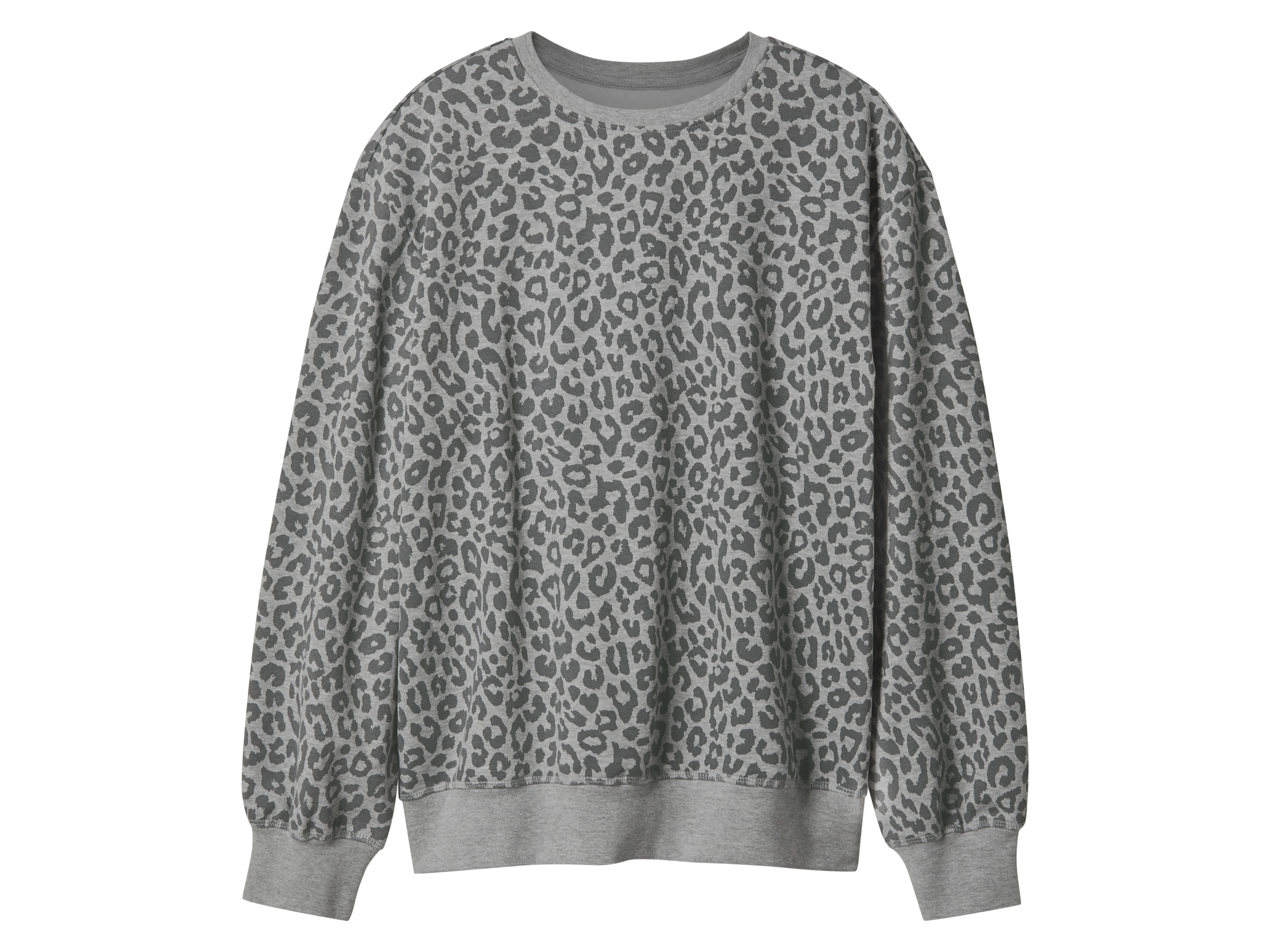 esmara® Dámska mikina (leopardí vzor/sivá, XS (32/34))